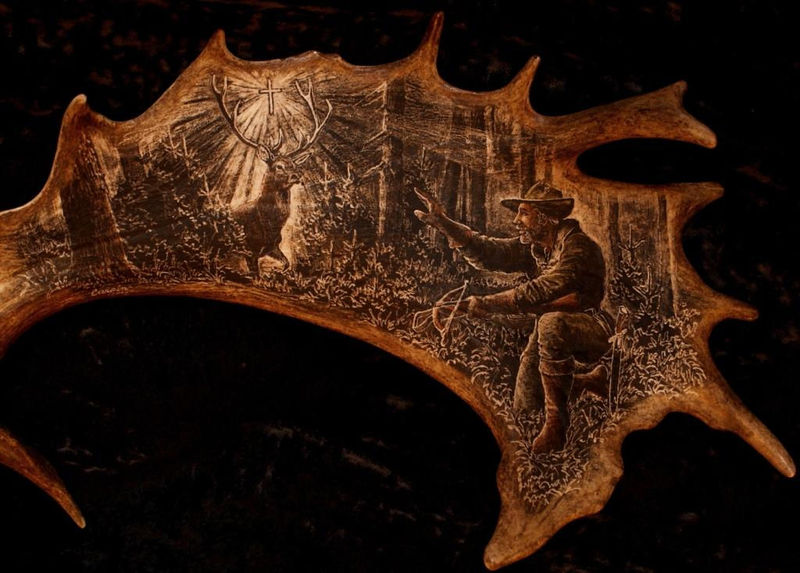 rytiny-571 Legenda o sv.Hubertovi